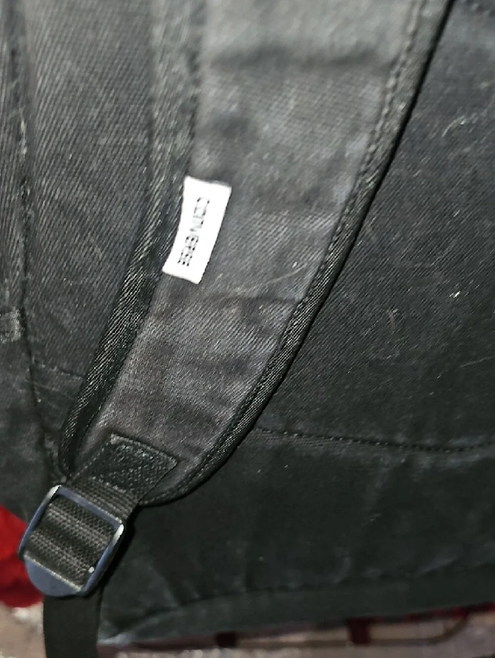 Converse Black Canvas Backpack with Front Zip Pocket